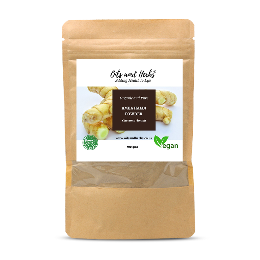 Organic Amba Haldi Powder - Curcuma Amada -100% Pure, Clean and Natural