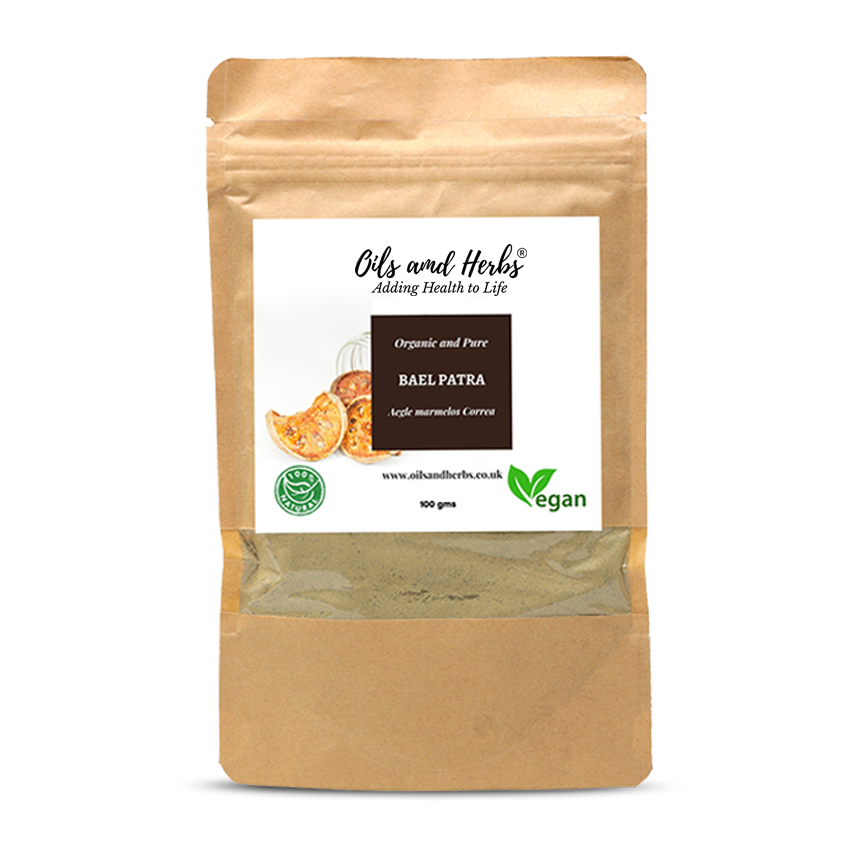 Organic Bael Patra Powder - Aegle Marmelos Correa -100% Pure, Clean and Natural