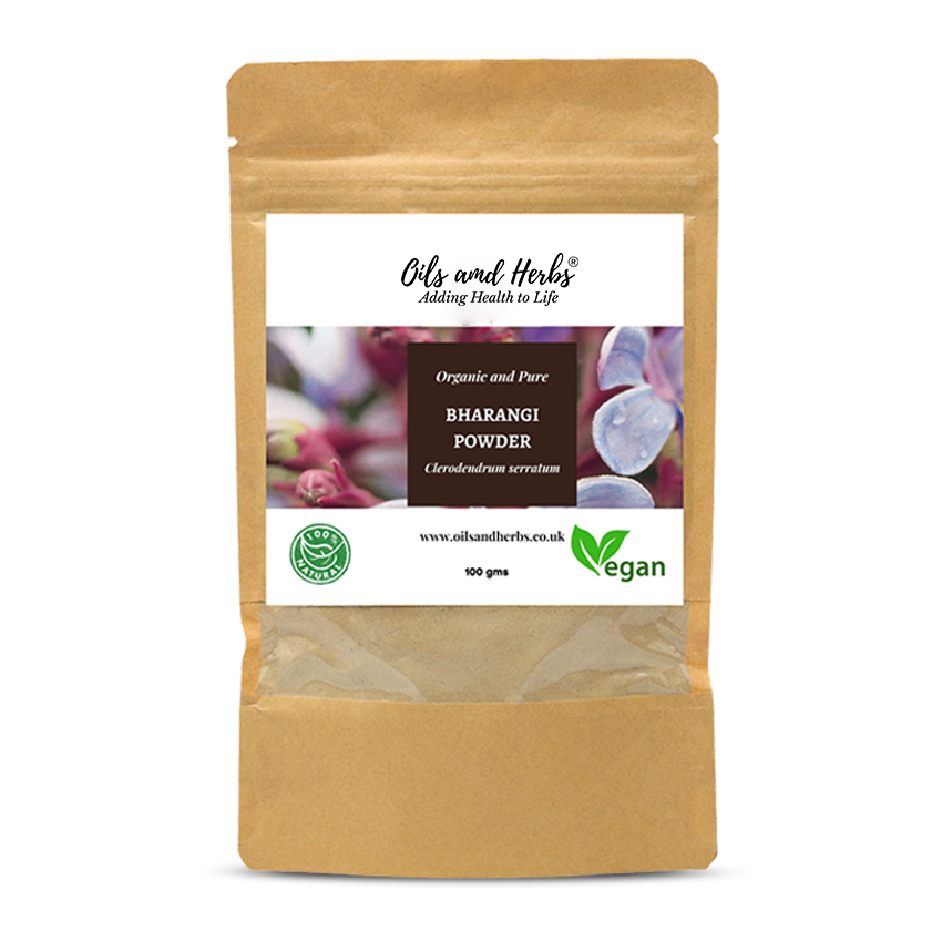 Organic Bharangi Powder - Glory Flower -100% Pure, Clean and Natural