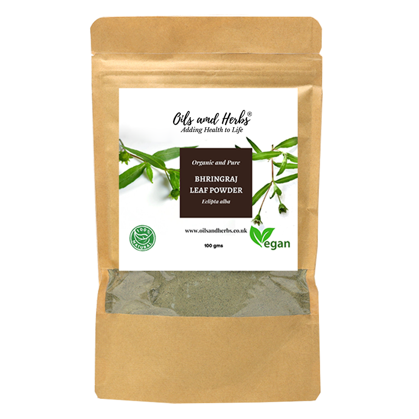 Organic Bhringraj Leaf Powder - False Daisy -100% Pure, Clean and Natural