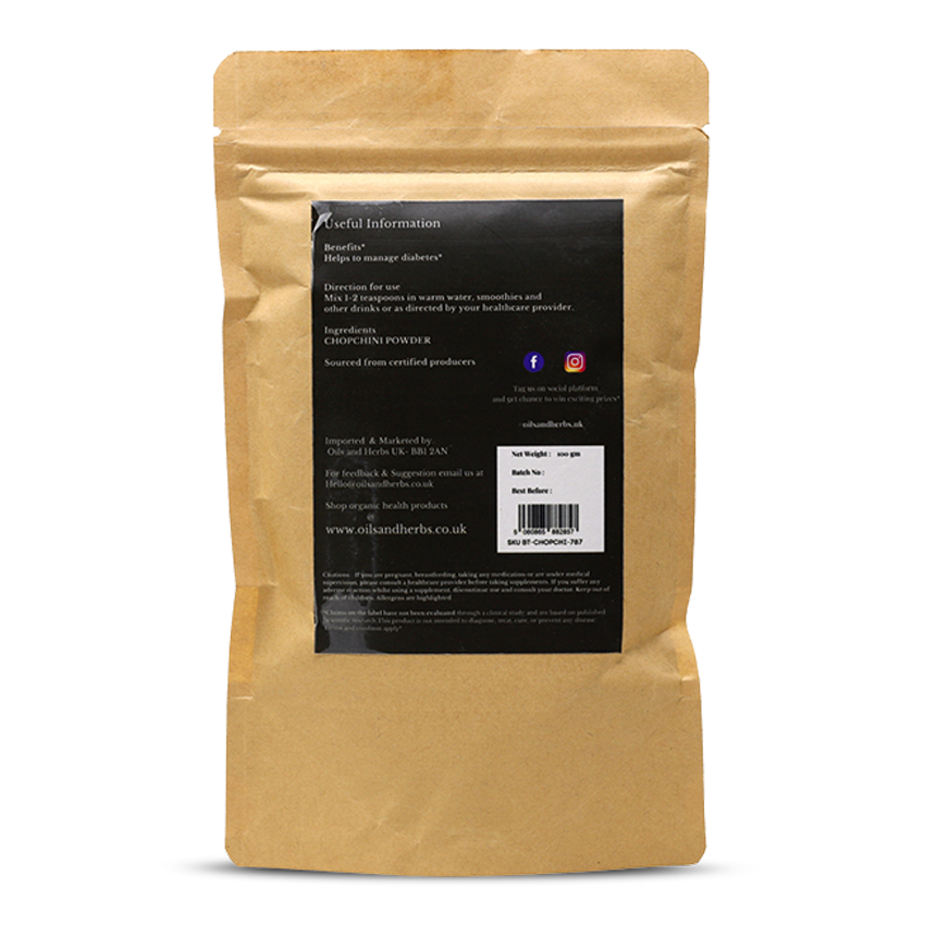 Organic Chopchini Powder- Smilax China -100% Pure, Clean and Natural