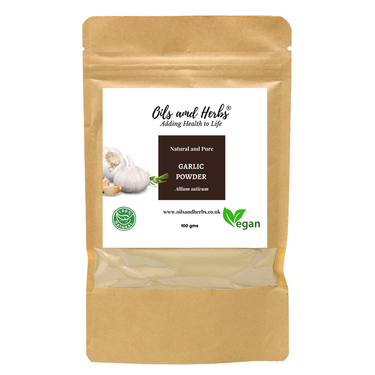 Organic Garlic Powder - Allium Sativum- 100% Pure, Clean and Natural