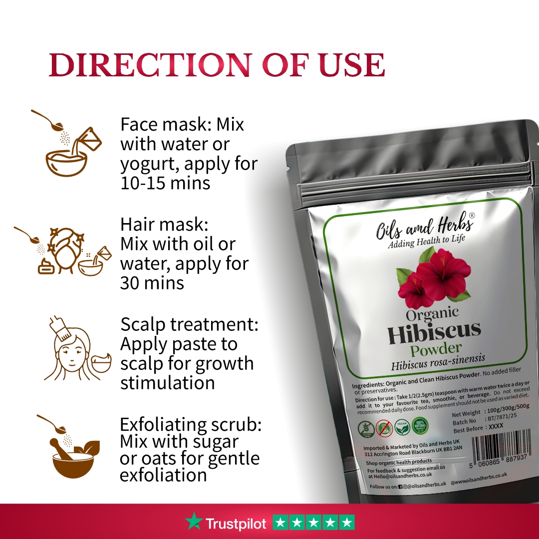 HIBISCUS POWDER direction of use
