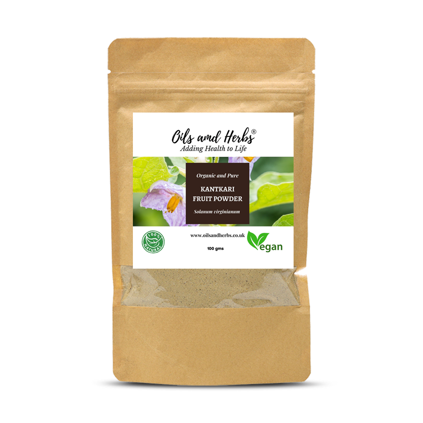 Organic Kantakari Fruit Powder - Yellow Fruit Nightshade- 100% Pure, Clean and Natural