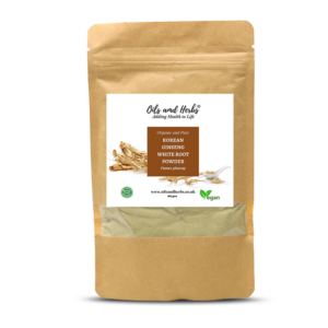 Organic Korean Ginseng Root Powder - Panax Ginseng- 100% Pure and Natural