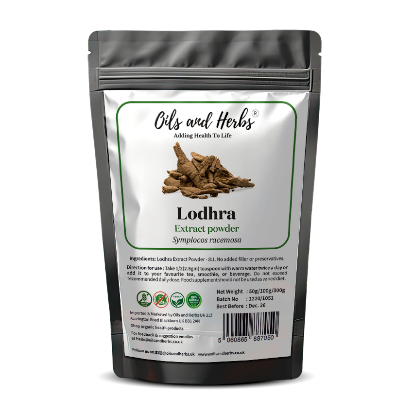 High Strength Lodhra Extract Powder 8:1 Symplocos racemosa