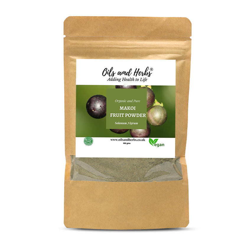 Organic Makoi Fruit Powder - Solanum Nigrum - 100% Pure, Clean and Natural