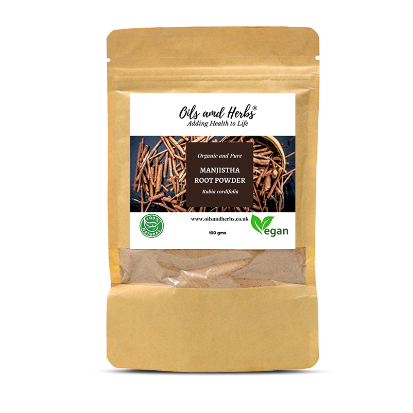 Organic Manjistha Root Powder- Rubia Cordifolia - 100% Pure, Clean and Natural