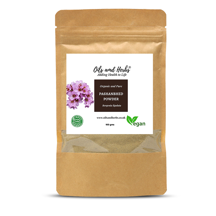 Organic Pashanbhed Root Powder - Bergenia Ligulata -100% Pure, Clean and Natural