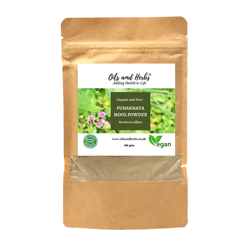 Organic Punarnava Mool Powder- Boerhavia Diffusa -100% Pure, Clean and Natural