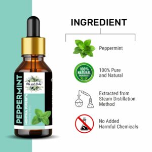Natural Peppermint Essential Oil 100% Pure and Therapeutic Grade