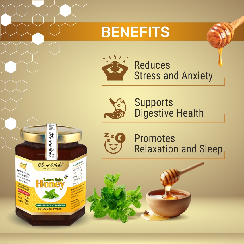 Raw Lemon Balm Honey