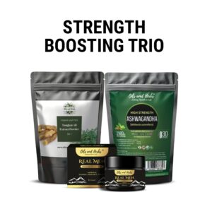 Strength Boosting Trio- Shilajit with Ashwagandha & TongkatAli