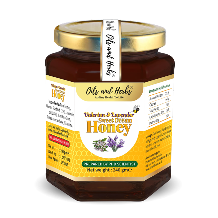Raw Valerian and Lavender Mixed Honey