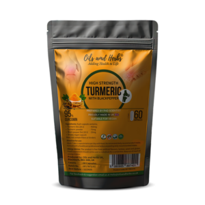 High Strength Turmeric with black pepper capsules
