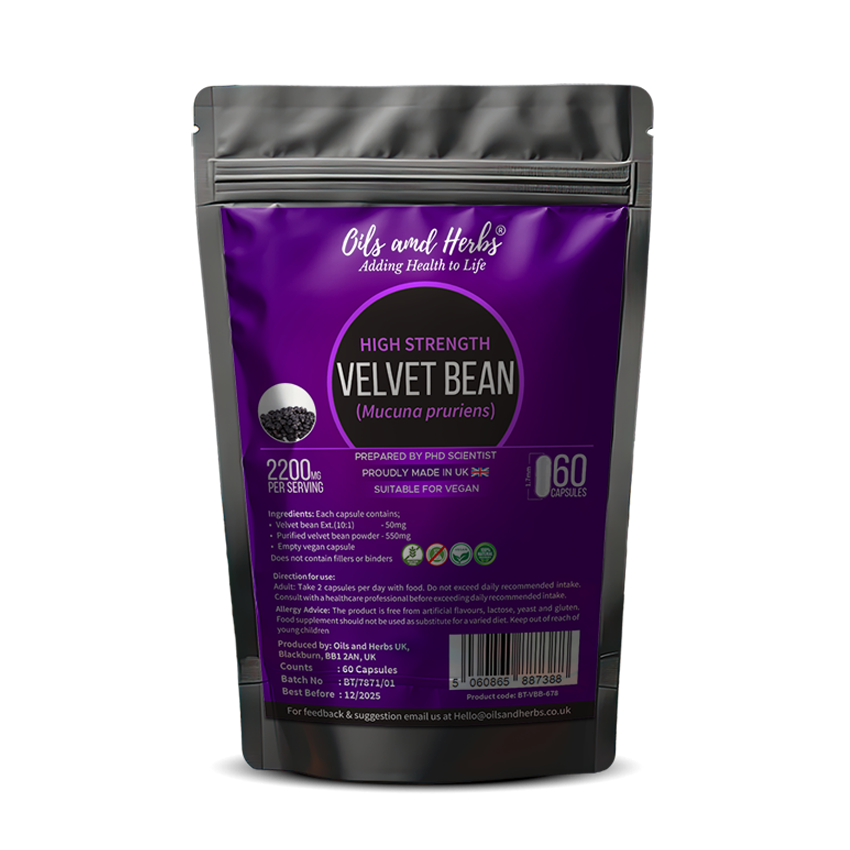 High Strength Velvet Bean Capsules - 2200mg