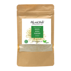 Organic White Musli Powder - Chlorophytum borivilianum100% Pure, Clean and Natural