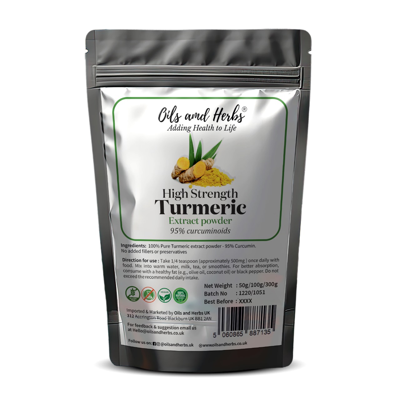 turmeric extract powder 95% curcumin